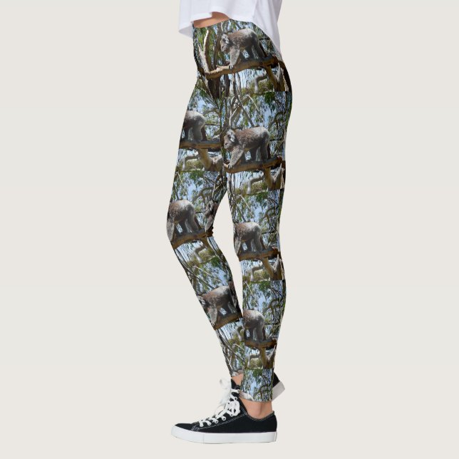 Leggings L'Ours Wild Koala Marche Sur Une Branche D'Arbre, (Gauche)