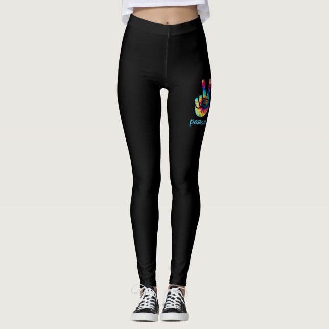 Leggings Love Cruising Ship Floating Ocean Tie Dye (Devant)