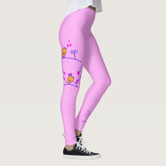 Leggings LOVE ECHO - Bande dessinée Tweetlercools 3 (Droite)