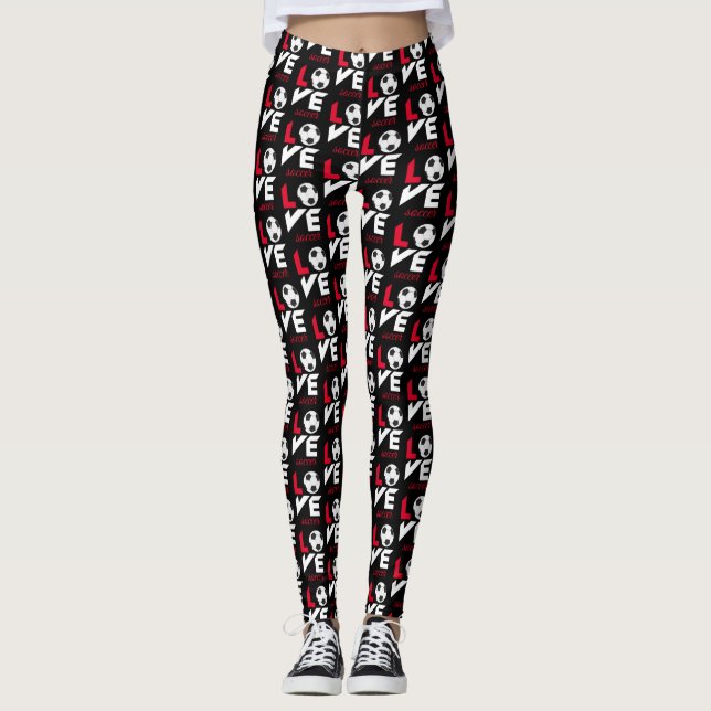 Leggings Love soccer (Devant)