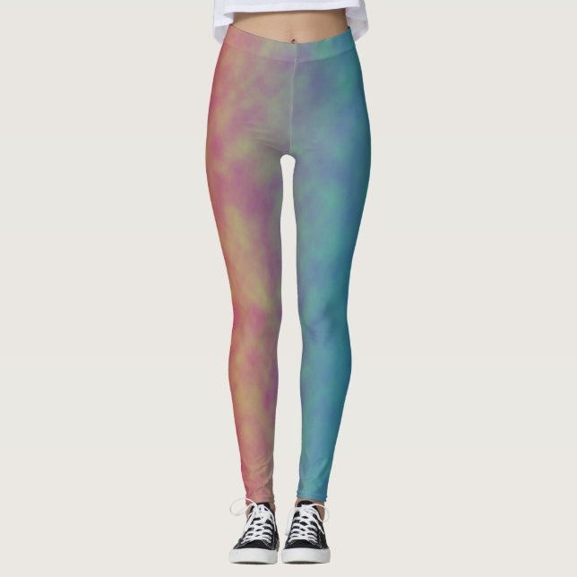 Leggings Lueur résiduelle de néon (Devant)