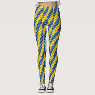 Leggings L'Ukraine bleue et jaune inspire la paix dans la g