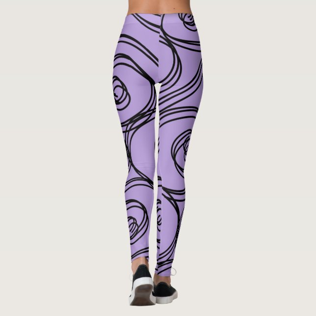Leggings L'ULTRAVIOLET de MOTIF de REMOUS par (Dos)