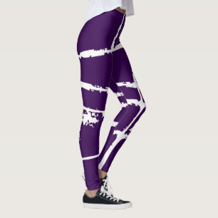 Leggings Lumière Blanche Raffinée Grunge Moderne Maille Sal