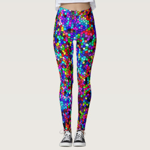Leggings Lumière colorée Art Mosaïque