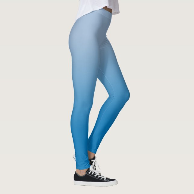 Leggings Lumière élégante au dégradé bleu foncé (Droite)