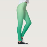 Leggings Lumière élégante au dégradé vert foncé<br><div class="desc">Un élégant dégradé de vert foncé apporte un accent moderne à votre armoire. Pour voir la conception minimale de l'ombré sur d'autres éléments,  cliquez sur le lien "Rocklawn Arts". © Claire E. Skinner,  Tous droits réservés.</div>
