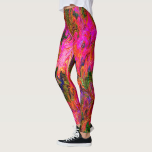 Leggings Lumière noire psychédélique crasse et amusante....
