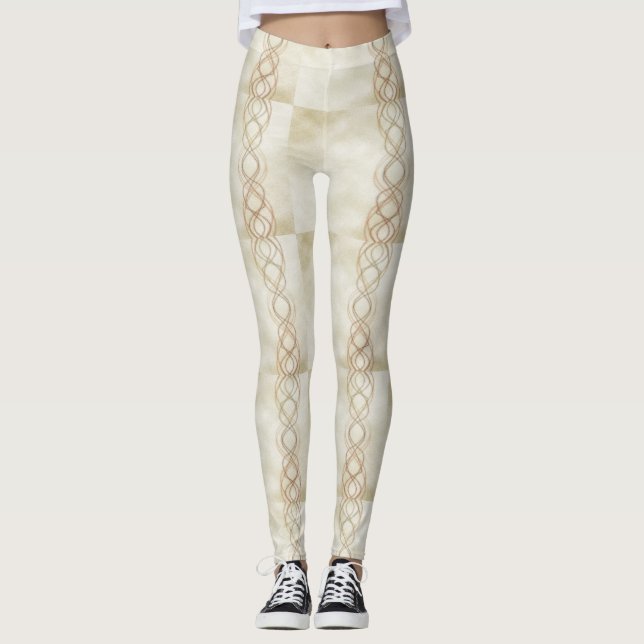 Leggings Lumières d'or (Devant)