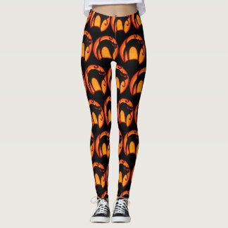 Leggings Lune brillante et jambières Éffrayantes Halloween
