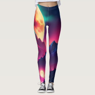 Leggings lune montante entre les montagnes