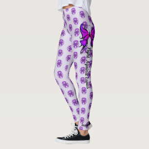 Leggings Lutter contre Lupus Texte Personnalisé Légendes Fe