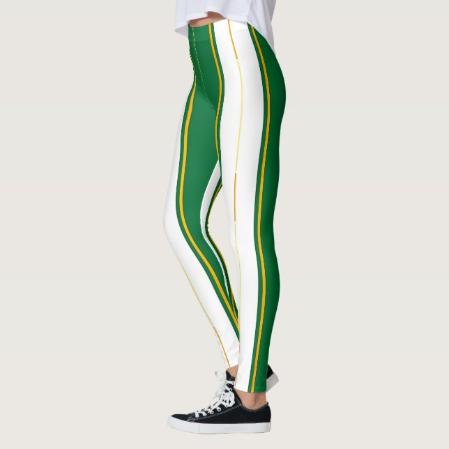 Leggings Luxe Linge Moderne Green Gold Texture Collection (Gauche)