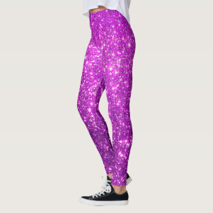 Leggings Luxe Purple Populaire Cadeau Parties scintillant O