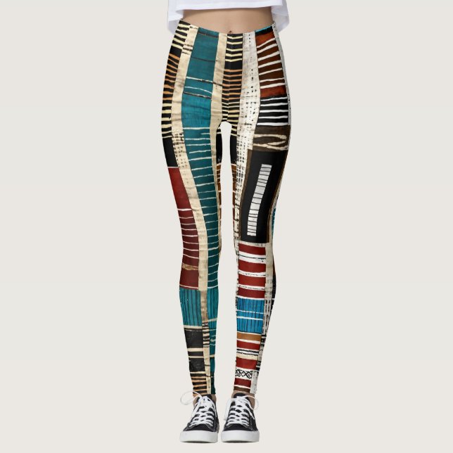 Leggings Luxe raffiné Ile des Caraïbes africaines (Devant)