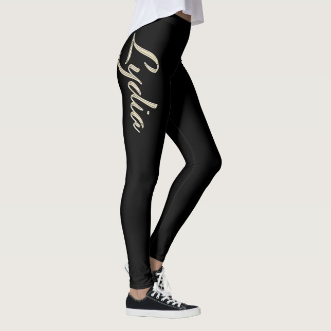 Leggings Lydia or blanc doré Hose d'écriture (Droite)