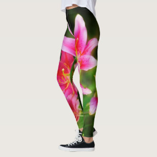 Leggings Lys de flamme olympique rose chaud