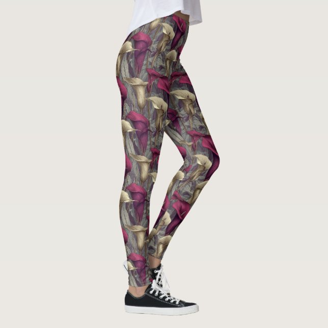 Leggings lys Fleur Crossfit lys de calla Fleurs Cadeaux (Droite)