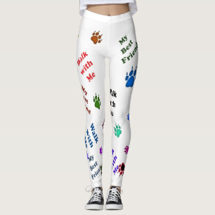 Leggings Ma meilleure patte de chien ami