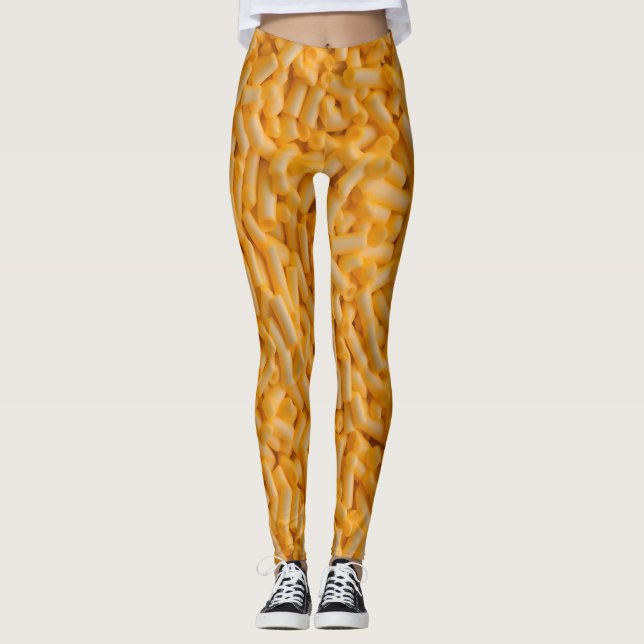 Leggings Macaroni et jambons de fromage (Devant)