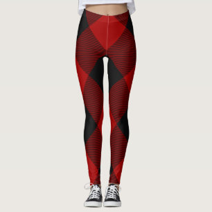 Leggings MacGregor Rob Roy Tartan rouge plaqué de buffl