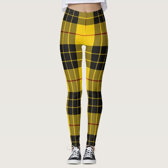 Leggings MacLeod Scottish Clan Tartan Plaid Motif (Devant)
