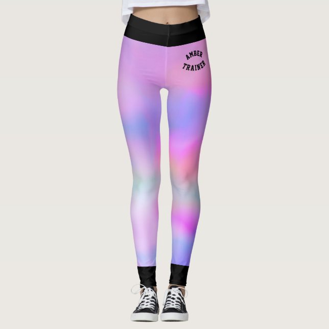 Leggings Magic Litmus Pink and blue Trainer (Devant)