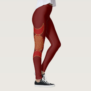 Leggings Magic Triple Moon - Fleur de Vie Spirituelle 1 Swe