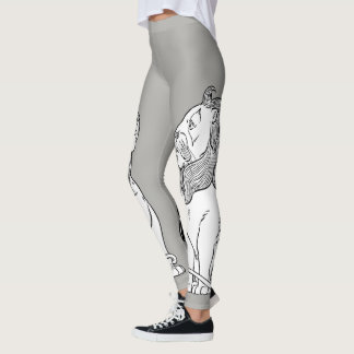Leggings Magicien vintage de Oz, Lion peureux courageux