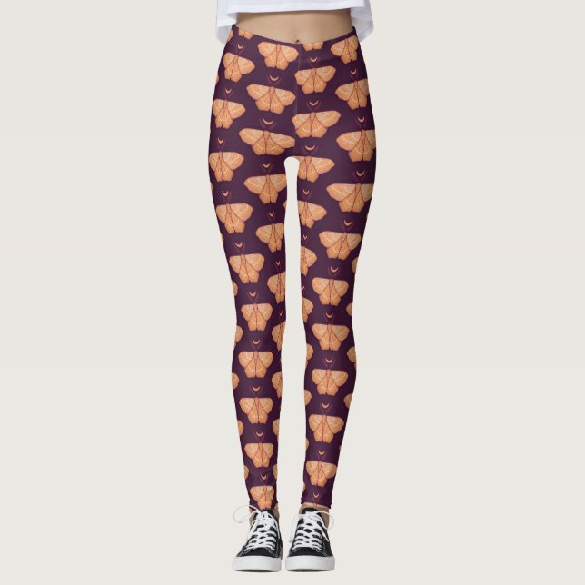 Leggings Magie de minuit : Bouche de nuit (Devant)