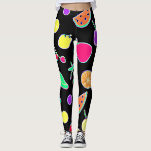 Leggings Magie de néon tropique radiant