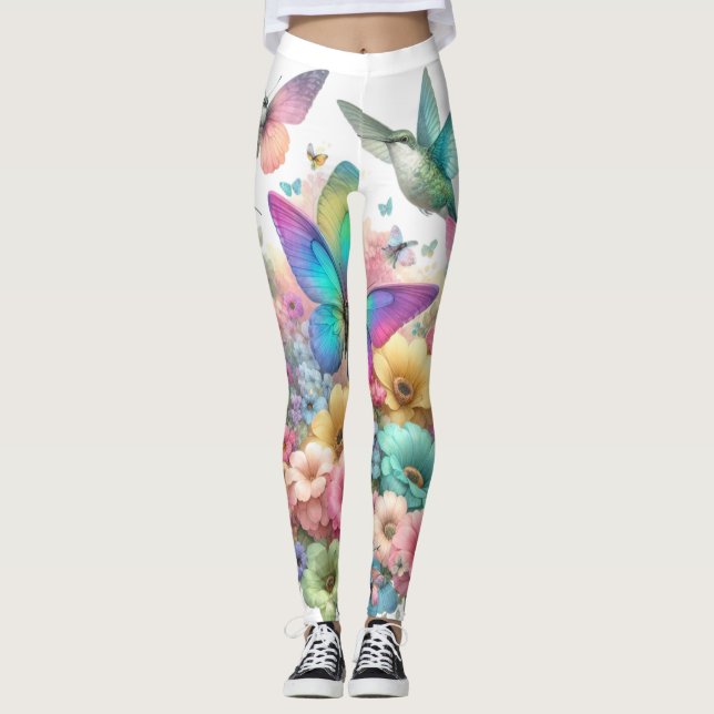 Leggings Magnifique design de couleurs pastel - inspiré de  (Devant)