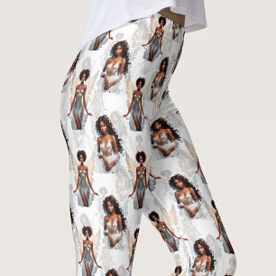 Leggings Magnifique motif de conception d'anges de fille no