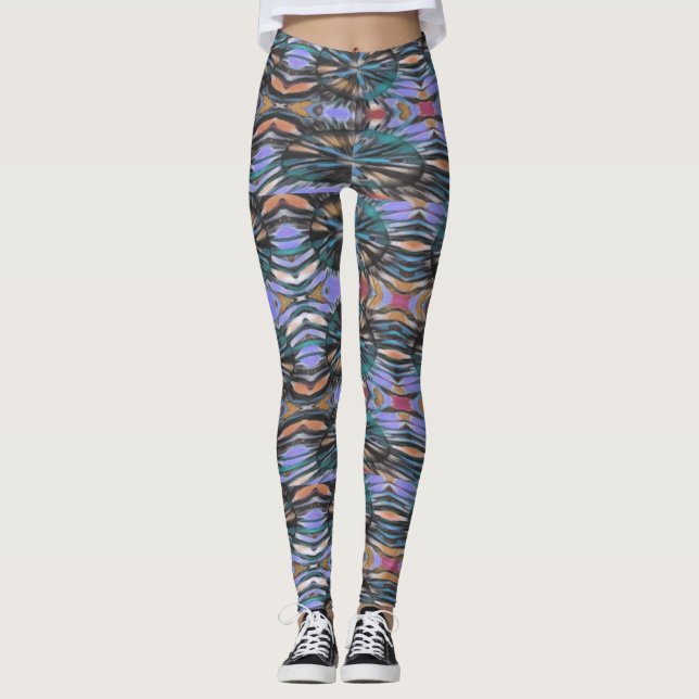 Leggings Magnifique Personnalisé design artistique féminine (Devant)