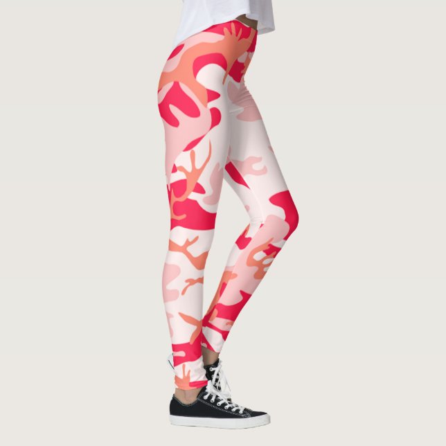Leggings Magnifique pour le Motif de Camouflage rose Sporty (Droite)