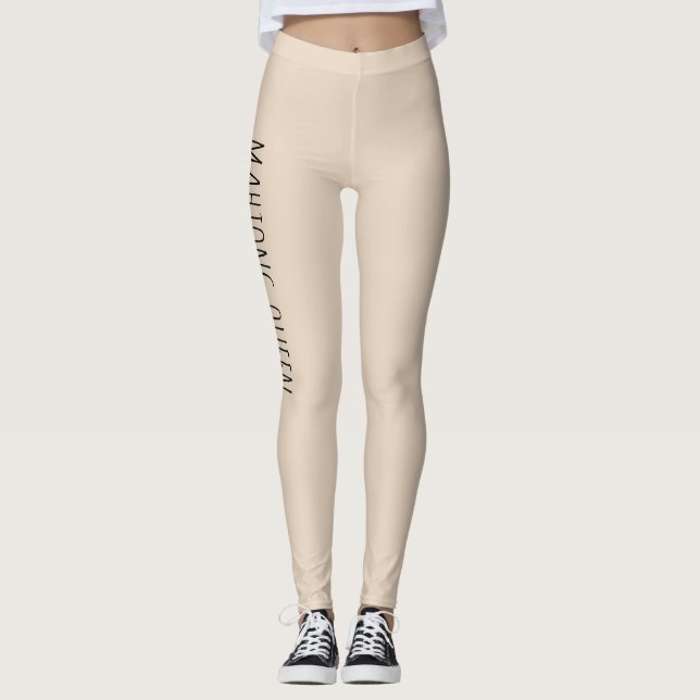 Leggings Mahjong Queen Beige (Devant)