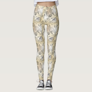 Leggings Maison de plage Coquillages Nautiles