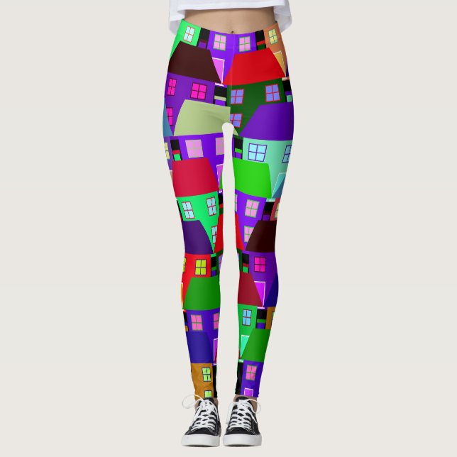 LEGGINGS MAISONS COMMUNAUTÉ MAISON COLORÉE   (Devant)