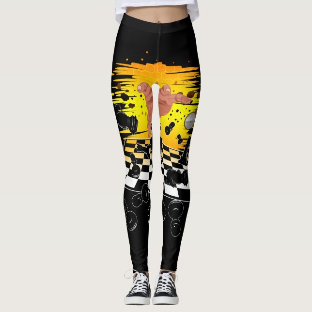 Leggings Maître d'échecs (Devant)