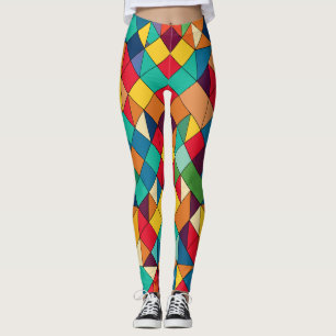 Leggings Maîtres en mosaïque : Motif inspiré par l'art