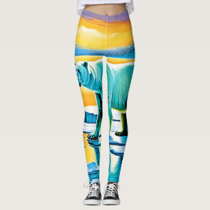 Leggings Majesté polaire du coucher du soleil arctique