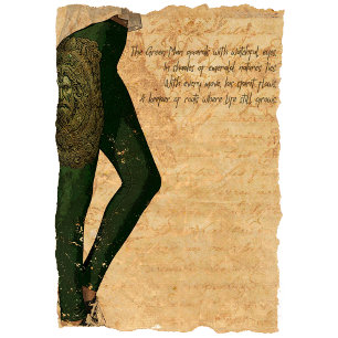 Leggings Majesté verte : Homme vert