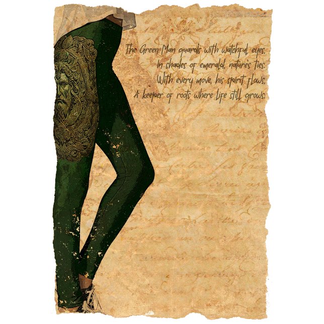 Leggings Majesté verte : Homme vert (Créateur téléchargé)