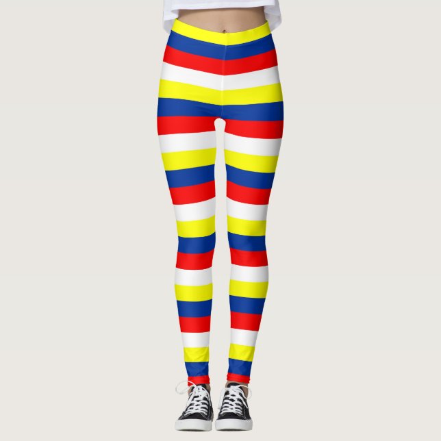 Leggings Malaisie Philippines Venezuela drapeau pays rayure (Devant)