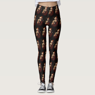 Leggings Maltais avec Noël Festif du Père Noël
