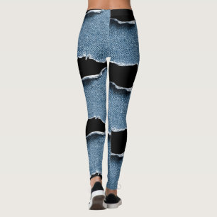 Leggings Maman Chat Amoureux Animaux Fou Jean Faux Noir Ble