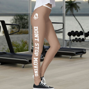 Leggings Maman de chat active personnalisée blanche poussié