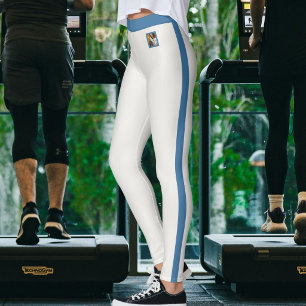 Leggings Maman de chat personnalisée Chaude Neutre Bleu apa