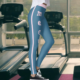 Leggings Maman de compagnie Chaton Amoureuse Miaou Patte Bl