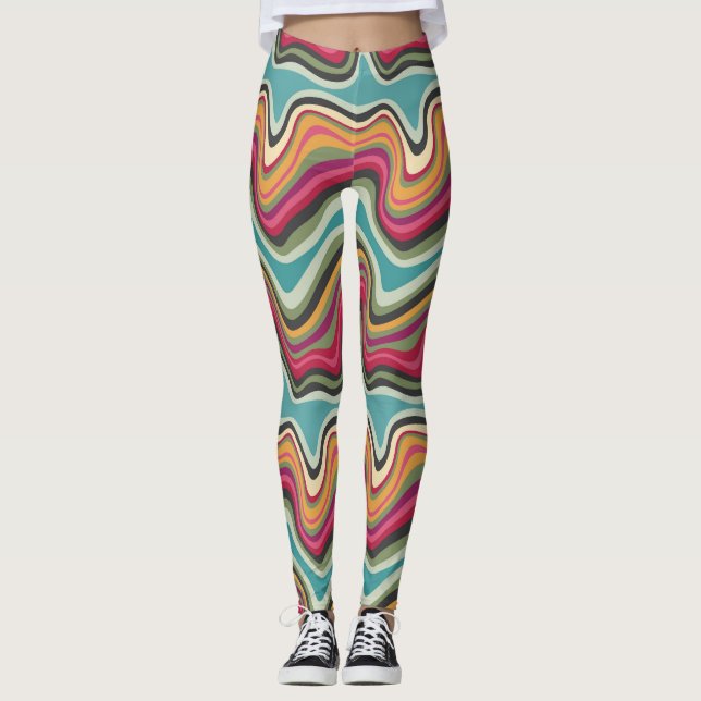 Leggings MANA de vague rétro (Devant)